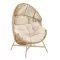 HOLAND Rattangeflechtstuhl beige