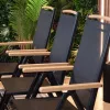 Izzy klappbarer Gartenstuhl mit Metallgestell