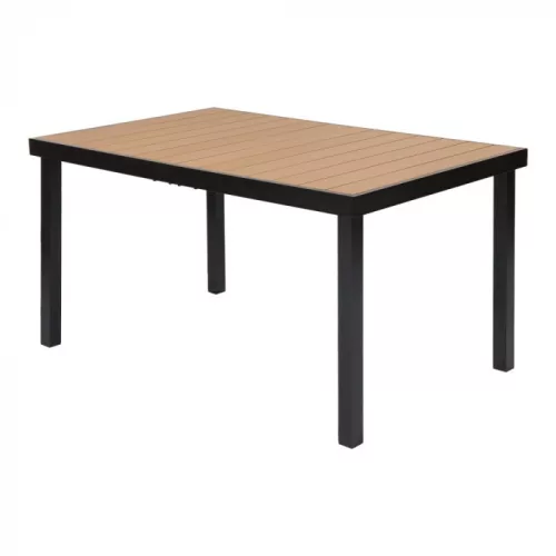 IZZY 140 Gartentisch mit Metallgestell 6 Plätze