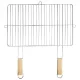 Quadratischer Grill mit Holzgriff 57x51 cm