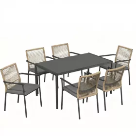 Gartenmöbelset für 6 Personen Vence