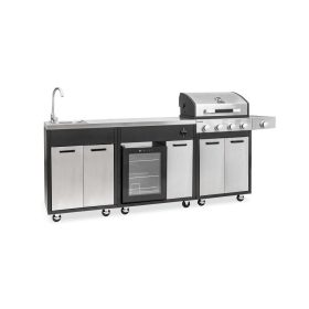 BR-K4PLUS kompletter Gartengrill 4+1 Brenner