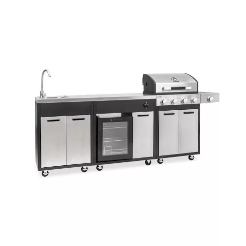 BR-K4PLUS kompletter Gartengrill 4+1 Brenner