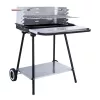 MIR404 Holzkohlegrill, quadratisch