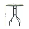 JUPITER 60 cm runder Gartentisch