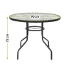 JUPITER 90 cm runder Gartentisch