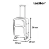 TraveLux light Kabinenkoffer mit weichen abnehmbaren Rollen 55x40x20 cm