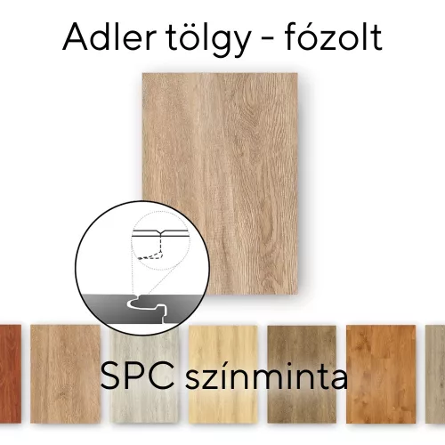 Leziter Eagle Oak Vinyl SPC Bodenbelag Muster/Muster
