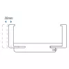 Dekokoffer Eiche natur 100/14-16 links