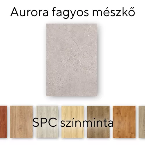 Leziter Aurora Frosted Limestone Vinyl SPC Bodenbelag Muster/Muster
