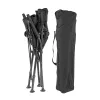Leziter XL Angelstuhl mit Armlehne und Becherhalter schwarz