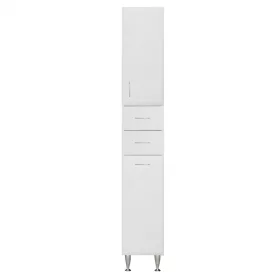   Bianca Plus 30 Hochschrank mit 1 Tür, 2 Schubladen, Wäscheboden, Hochglanz weiß, rechts