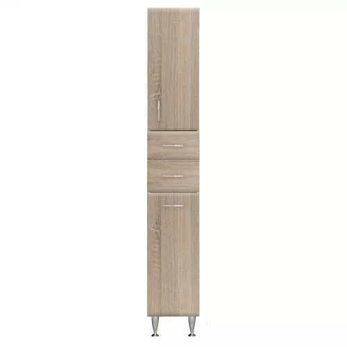 Bianca Plus 30 Hochschrank mit 1 Tür, 2 Schubladen, Wäscheständer, Eiche sonoma, rechts