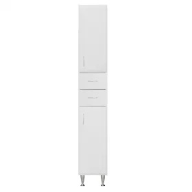   Bianca Plus 30 Hochschrank mit 2 Türen, 2 Schubladen, Hochglanz weiß, rechts