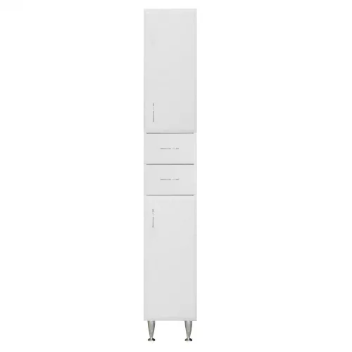 Bianca Plus 30 Hochschrank mit 2 Türen, 2 Schubladen, Hochglanz weiß, rechts