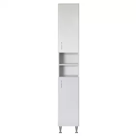   Bianca Plus 30 Hochschrank mit 2 Türen, offen, weiß hochglanz, universal