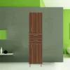 Bianca Plus 45 hoher Kleiderschrank mit 2 Türen, 2 Schubladen, Aida Nussbaum, rechts