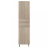 Bianca Plus 45 Hochschrank mit 2 Türen, 2 Schubladen, Eiche sonoma, rechts