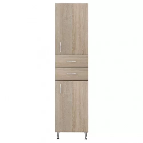 Bianca Plus 45 Hochschrank mit 2 Türen, 2 Schubladen, Eiche sonoma, rechts