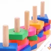 Montessori-Holzspielzeug zum Sortieren von Formen