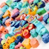 Holzspielzeug mit Nadeln Formen und Zahlen 138 Stück