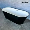 Noa freistehende badewanne schwarz