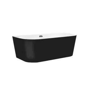 Still freistehende Badewanne schwarz