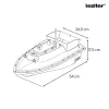 Feederboot C12 mit Hecklader schwarz