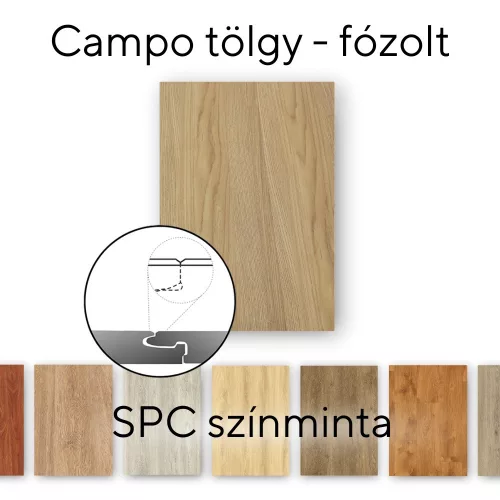 Leziter Campo Eiche Vinyl SPC Bodenbelag Muster/Muster