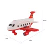 Feuerwehr-Transportflugzeug mit 4 Feuerwehrautos, Zubehör, Licht- und Soundeffekten