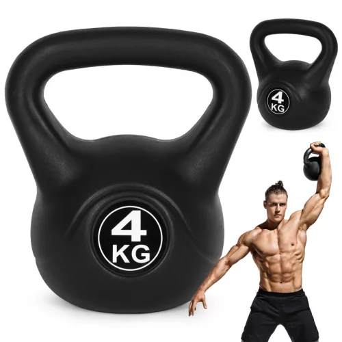 Kettlebell 4 kg schwarz