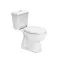 Cleano Monoblock-WC mit Bodenspülung und Sitz