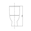 Cleano Monoblock WC mit Rückspülung und Sitz