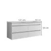 Cube 120 1 Waschtischunterschrank mit Waschbecken