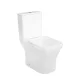Nile Monoblock-Kompakttoilette mit Absenkautomatik und Bodenspülung
