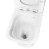 Nile Monoblock-Kompakttoilette mit Absenkautomatik und Bodenspülung