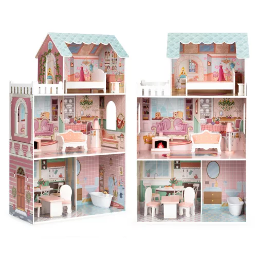 Barbie-Puppenhaus mit Möbeln