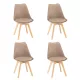 Silla Esszimmerstuhl 4 Stück in beige