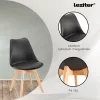 Silla Esszimmerstuhl 4 Stück in schwarz