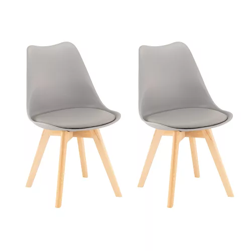 Silla Esszimmerstuhl 2 Stück in grau