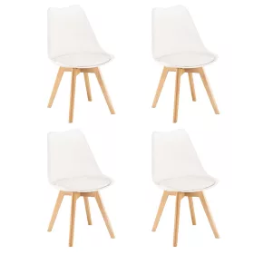 Silla Esszimmerstuhl 4 Stück in weiß
