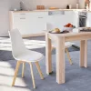 Silla Esszimmerstuhl 4 Stück in weiß