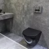 Delos BLM Wandtoilette mit Wasserspülung und weich schließendem Sitz