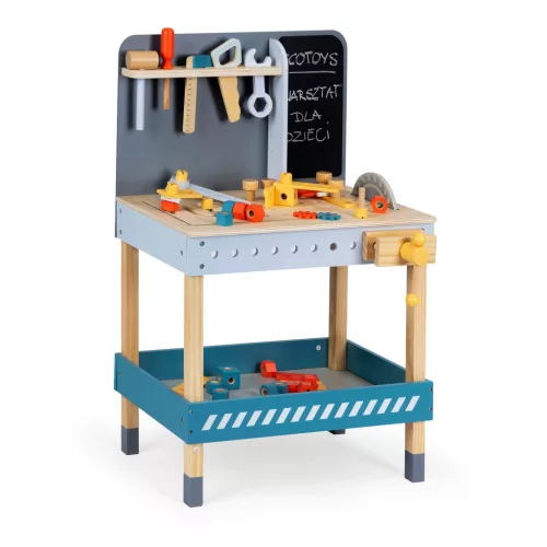 DIY Holztisch mit Werkzeugen und Kreidetafel 47 Stück