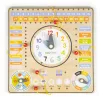Interaktive Holzlehrtafel mit Kalender und Uhr