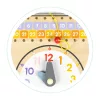 Interaktive Holzlehrtafel mit Kalender und Uhr