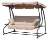 Cabrio-Gartenschaukelbett beige