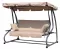 Cabrio-Gartenschaukelbett beige