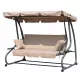 Cabrio-Gartenschaukelbett beige