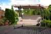 Cabrio-Gartenschaukelbett beige